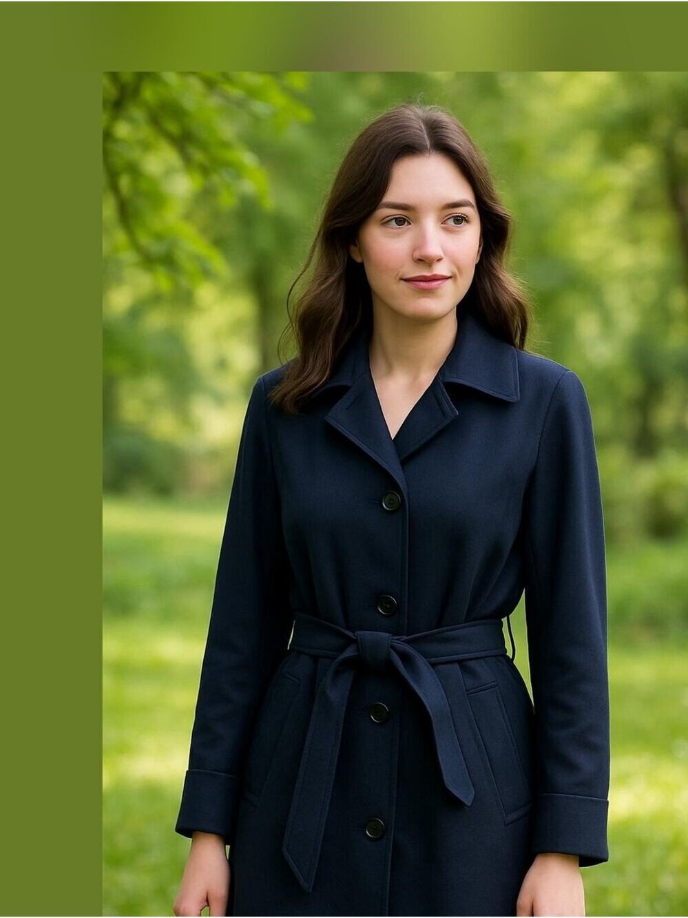 4/$97 Deal! London Fog Vintage Green Grey Long Coat